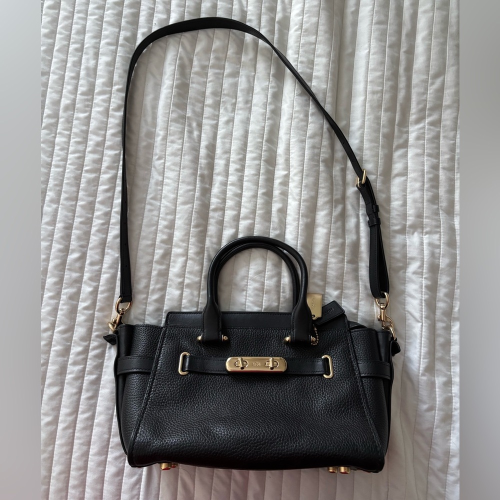Coach Swagger 27 Black Crossbody Bag